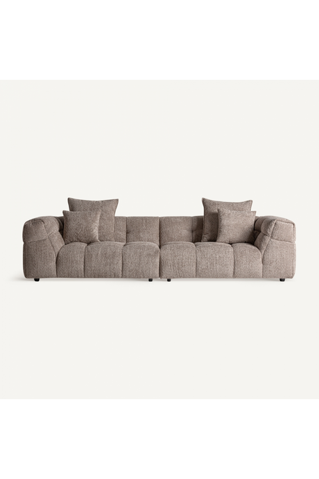 Brown Channeled Sofa | Vical Home Barlin | Oroa.com