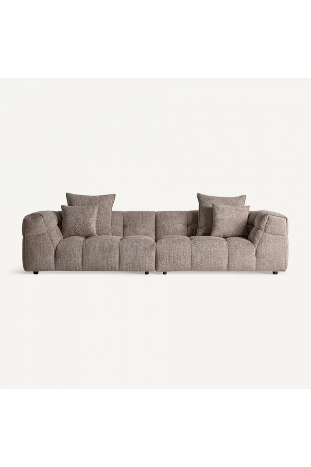 Brown Channeled Sofa | Vical Home Barlin | Oroa.com