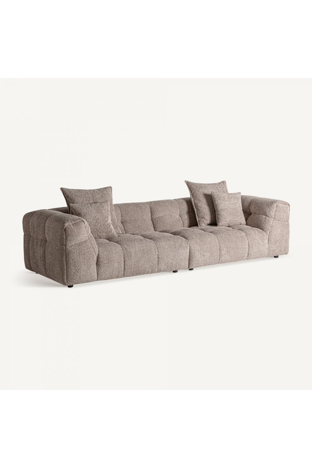 Brown Channeled Sofa | Vical Home Barlin | Oroa.com