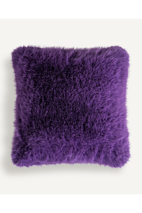   Purple Furry Cushion | Oroa.com