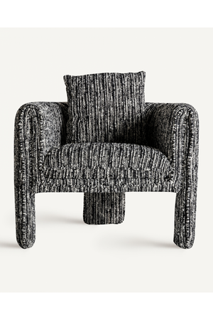 Marbled Black Accent Armchair | Vical Home Kostov | Oroa.com