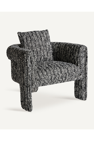 Marbled Black Accent Armchair | Vical Home Kostov | Oroa.com