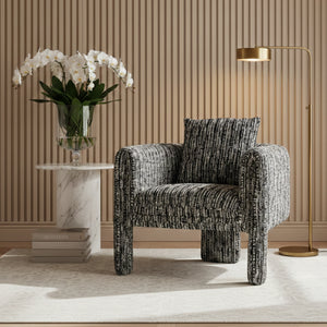 Marbled Black Accent Armchair | Vical Home Kostov | Oroa.com