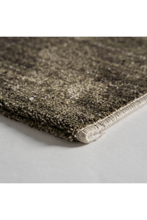   Green Abstract Print Rug 11' x 7'8" | Oroa.com
