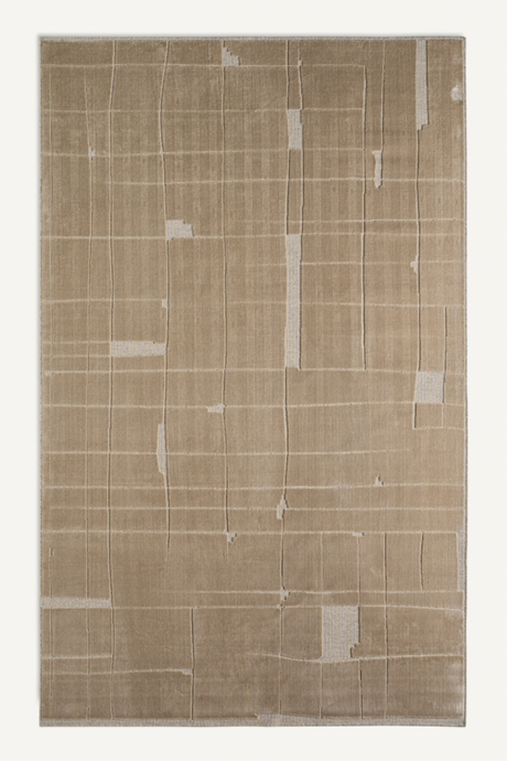 Beige Patched Area Rug 9'5" x 6'5" | Vical Home Ivana | Oroa.com