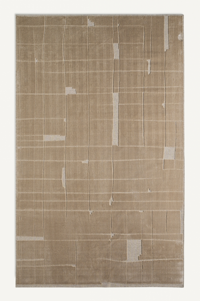 Beige Patched Area Rug 9'5" x 6'5" | Vical Home Ivana | Oroa.com
