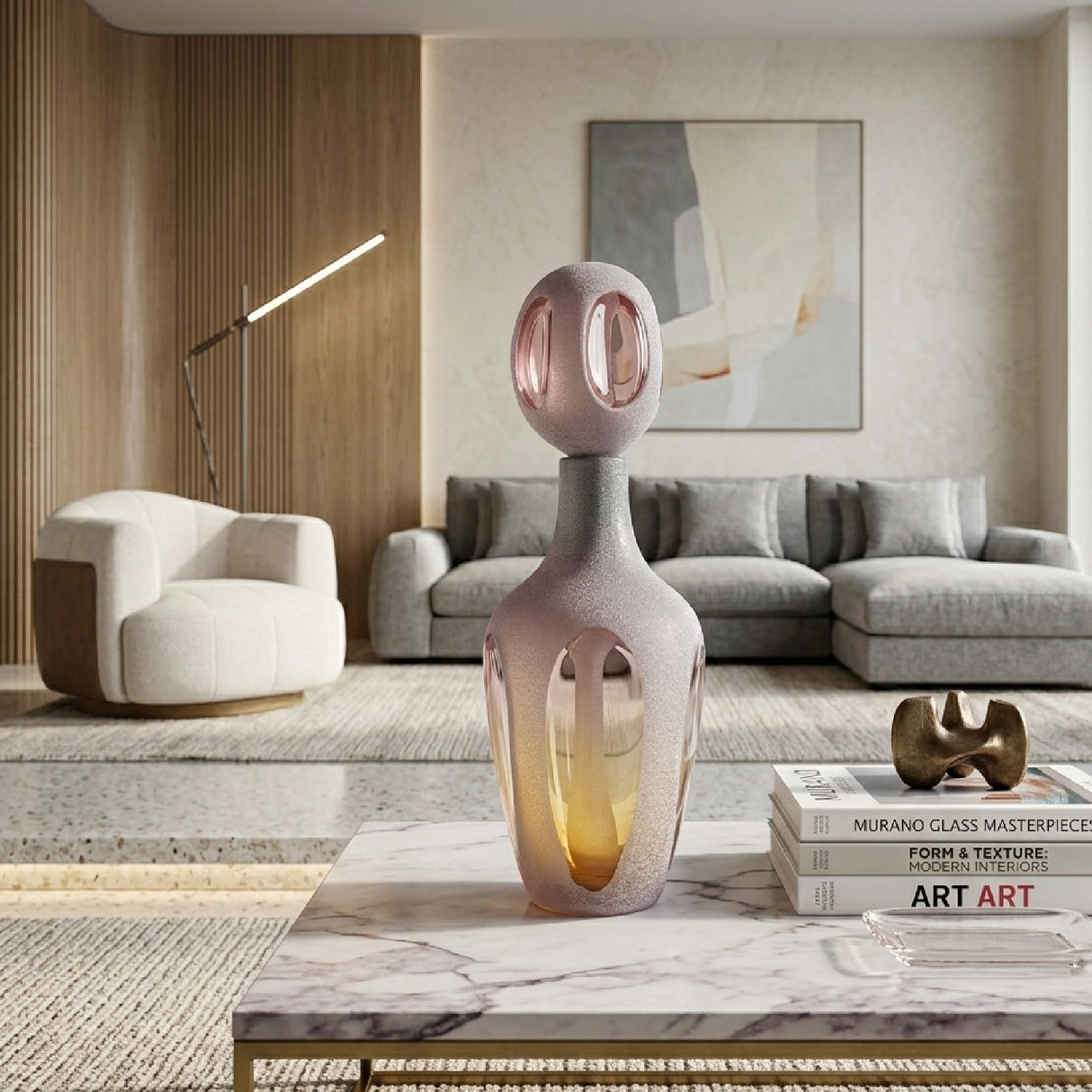   Modern European furniture - Pink Glass Vase - www.oroa.com | Oroa.com