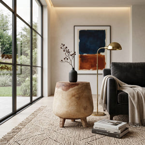   Suar Wood Ethnic-Style Side Table | Oroa.com