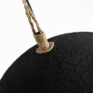   Black Rounded Pendant Lamp | Oroa.com