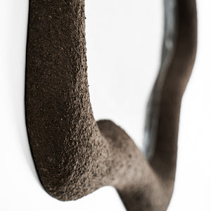   Brown Organic-Shaped Mirror | Oroa.com