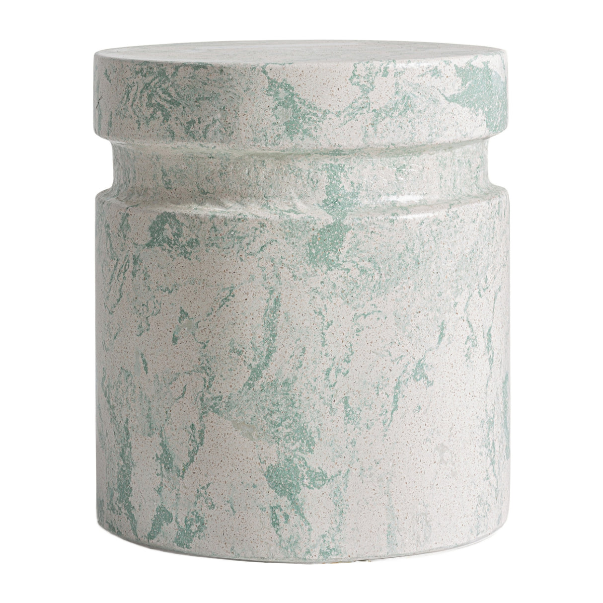   Green Swirl Terrazzo Side Table | Oroa.com