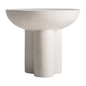   White Terrazzo Round Side Table | Oroa.com