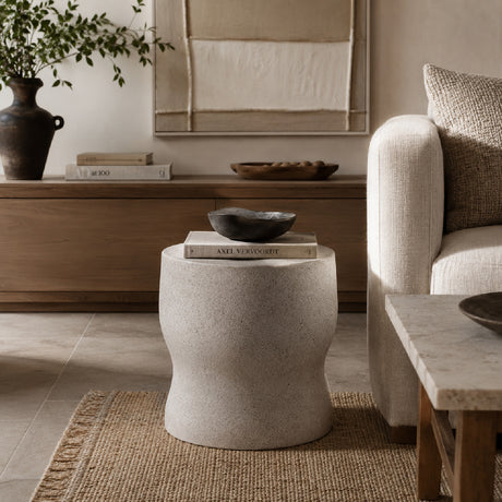   White Terrazzo Organic Side Table | Oroa.com