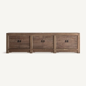   Pine Wood 6-Door TV Stand | Oroa.com