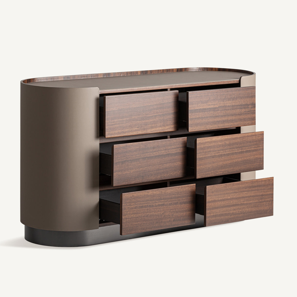  Eucalyptus Veneer 6-Drawer Chest | Oroa.com