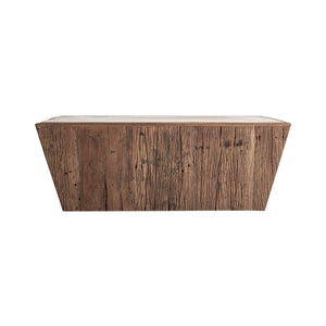   Aged Wood Travertine Coffee Table | Oroa.com