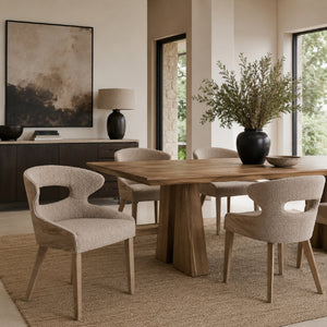   Modern European furniture - Beige Cutout Back Dining Chair - www.oroa.com | Oroa.com