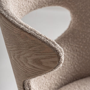   Modern European furniture - Beige Cutout Back Dining Chair - www.oroa.com | Oroa.com