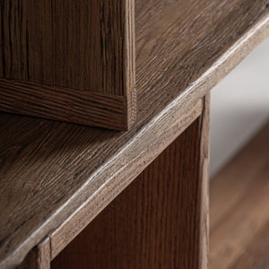   Modern European furniture - Oak Wood Staggered Bookcase - www.oroa.com | Oroa.com
