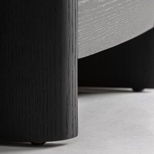   Modern European furniture - Black Oak 2-Drawer Bedside Table - www.oroa.com | Oroa.com