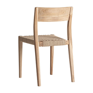   Modern European furniture - Natural Teak Dining Chairs (2) - www.oroa.com | Oroa.com