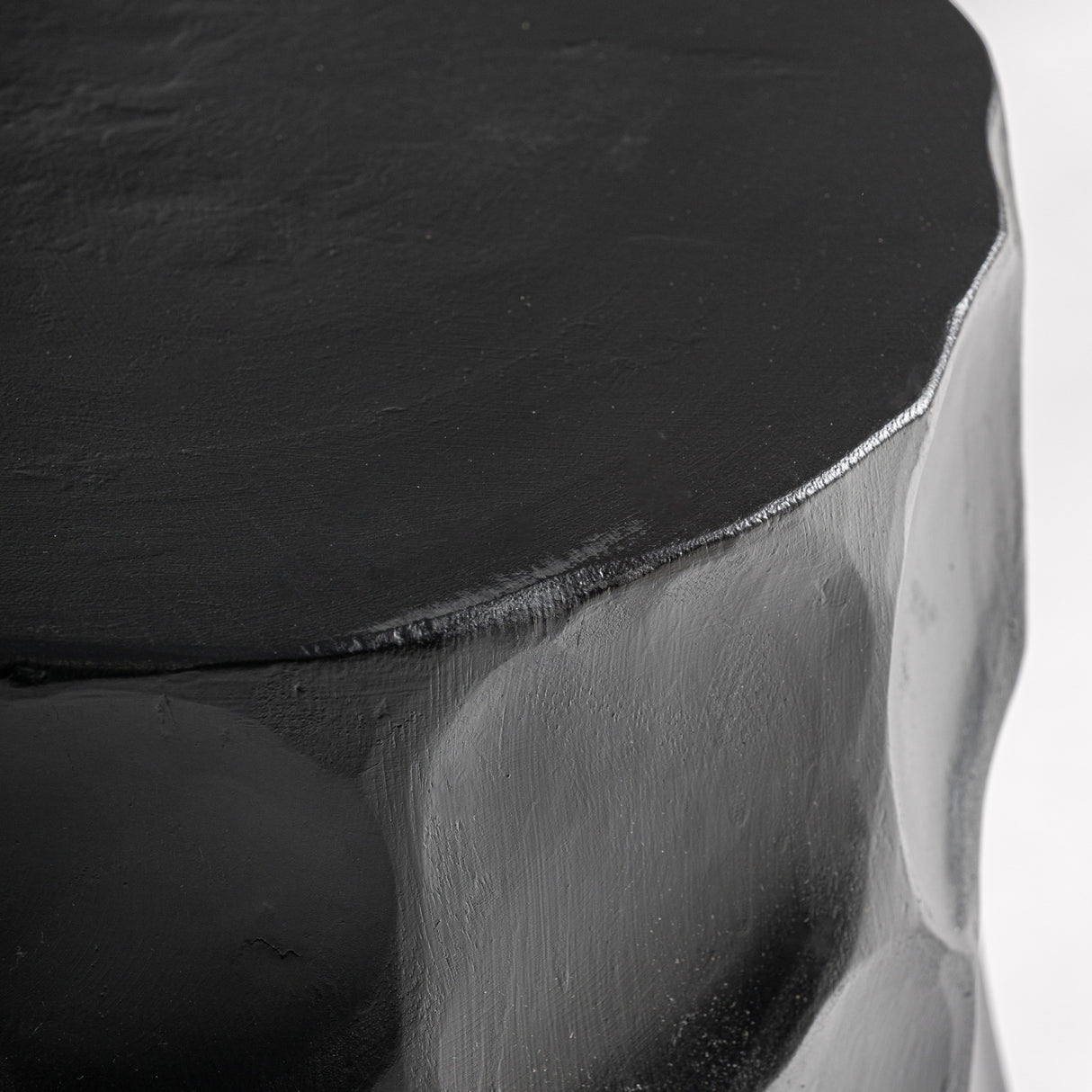   Black Suar Wood Carved Stool | Oroa.com