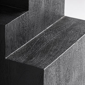   Modern furniture - Black Wooden Geometrical Side Table - www.oroa.com | Oroa.com