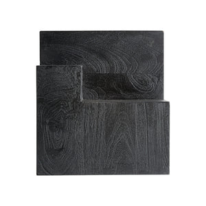   Modern furniture - Black Wooden Geometrical Side Table - www.oroa.com | Oroa.com