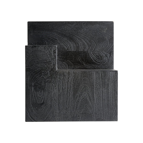   Modern furniture - Black Wooden Geometrical Side Table - www.oroa.com | Oroa.com