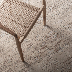   Brown-Toned Round Viscose Carpet | Oroa.com