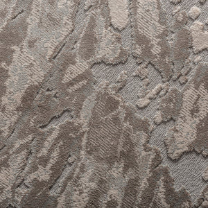   Brown Viscose Round Carpet | Oroa.com