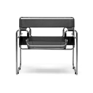 Chrome Framed Leather Inspired Accent Chair | Bali Loom Jericho | Oroa.com