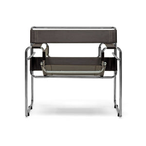 Chrome Framed Leather Inspired Accent Chair | Bali Loom Jericho | Oroa.com