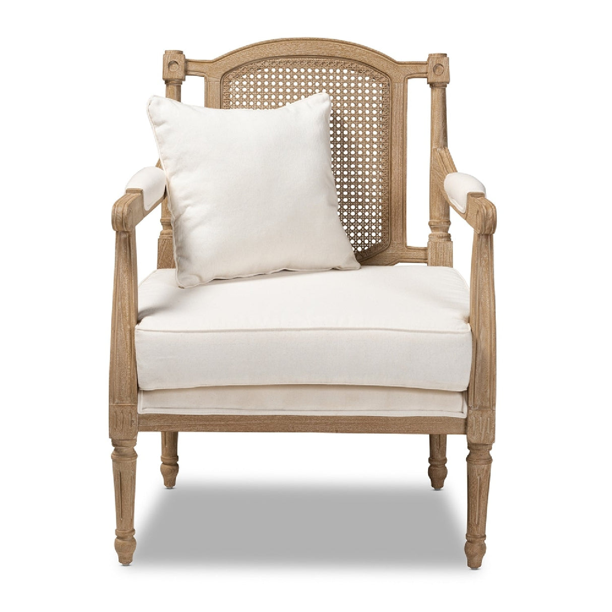 Carved Wood Framed Accent Chair | Bali Loom Clemence | Oroa.com