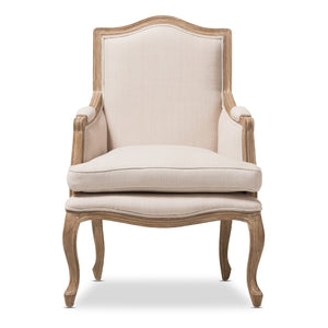 Modern European furniture - Wood Traditional French Accent Chair  - www.oroa.com