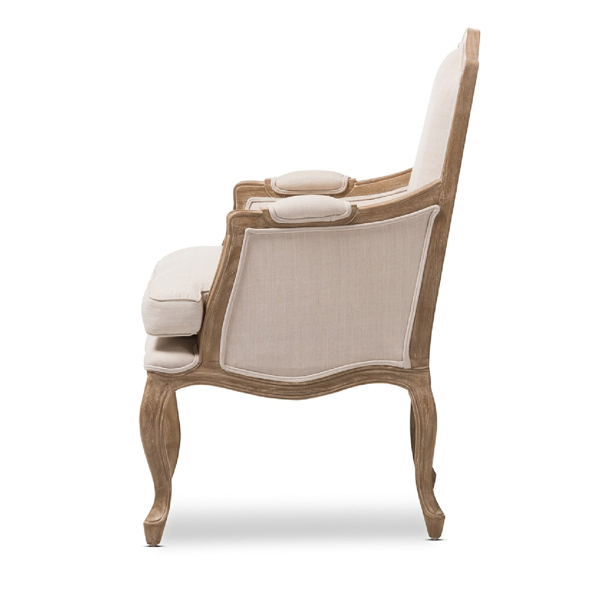 Modern European furniture - Wood Traditional French Accent Chair  - www.oroa.com