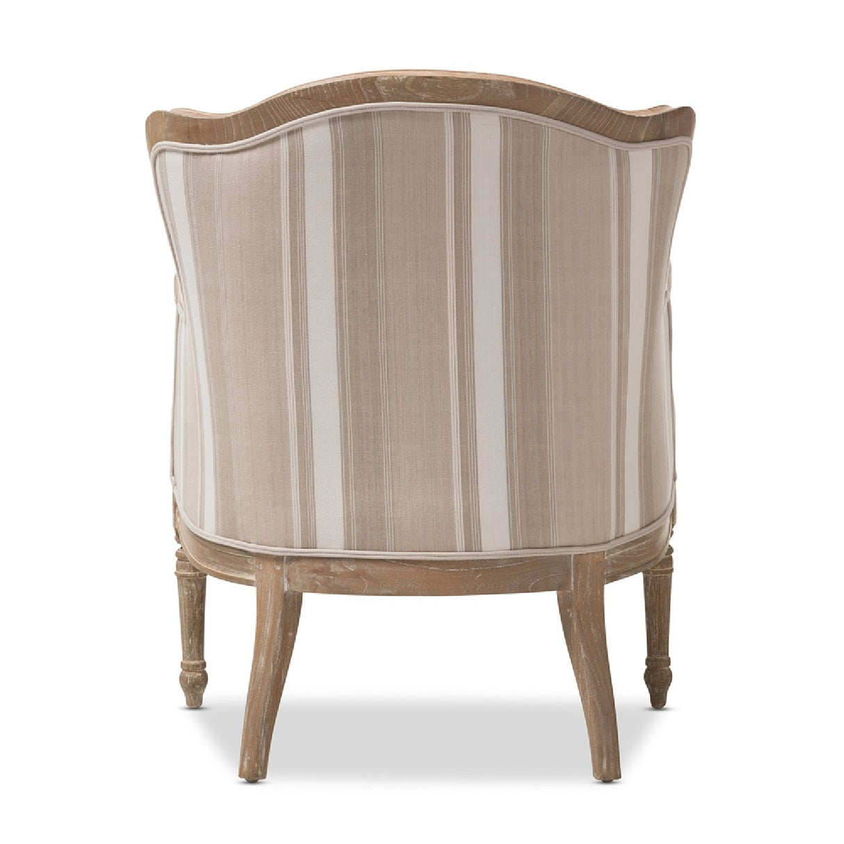 Modern European furniture - Brown Stripe Accent Chair - www.oroa.com
