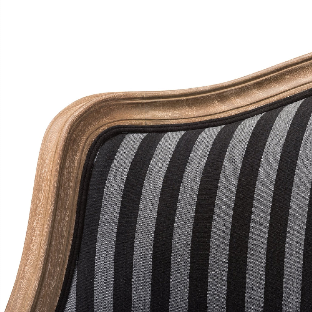 Striped Traditional French Accent Chair | Bali Loom Charlemagne | Oroa.com