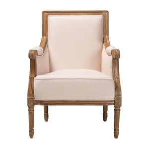 Modern European furniture - Beige Linen Accent Chair - www.oroa.com