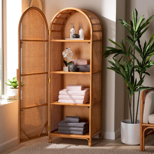 Modern European furniture - Arched Rattan Accent Cabinet - www.oroa.com