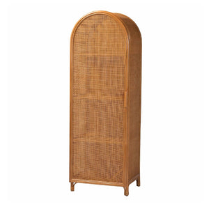 Modern European furniture - Arched Rattan Accent Cabinet - www.oroa.com