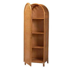 Modern European furniture - Arched Rattan Accent Cabinet - www.oroa.com