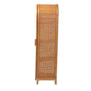 Modern European furniture - Arched Rattan Accent Cabinet - www.oroa.com