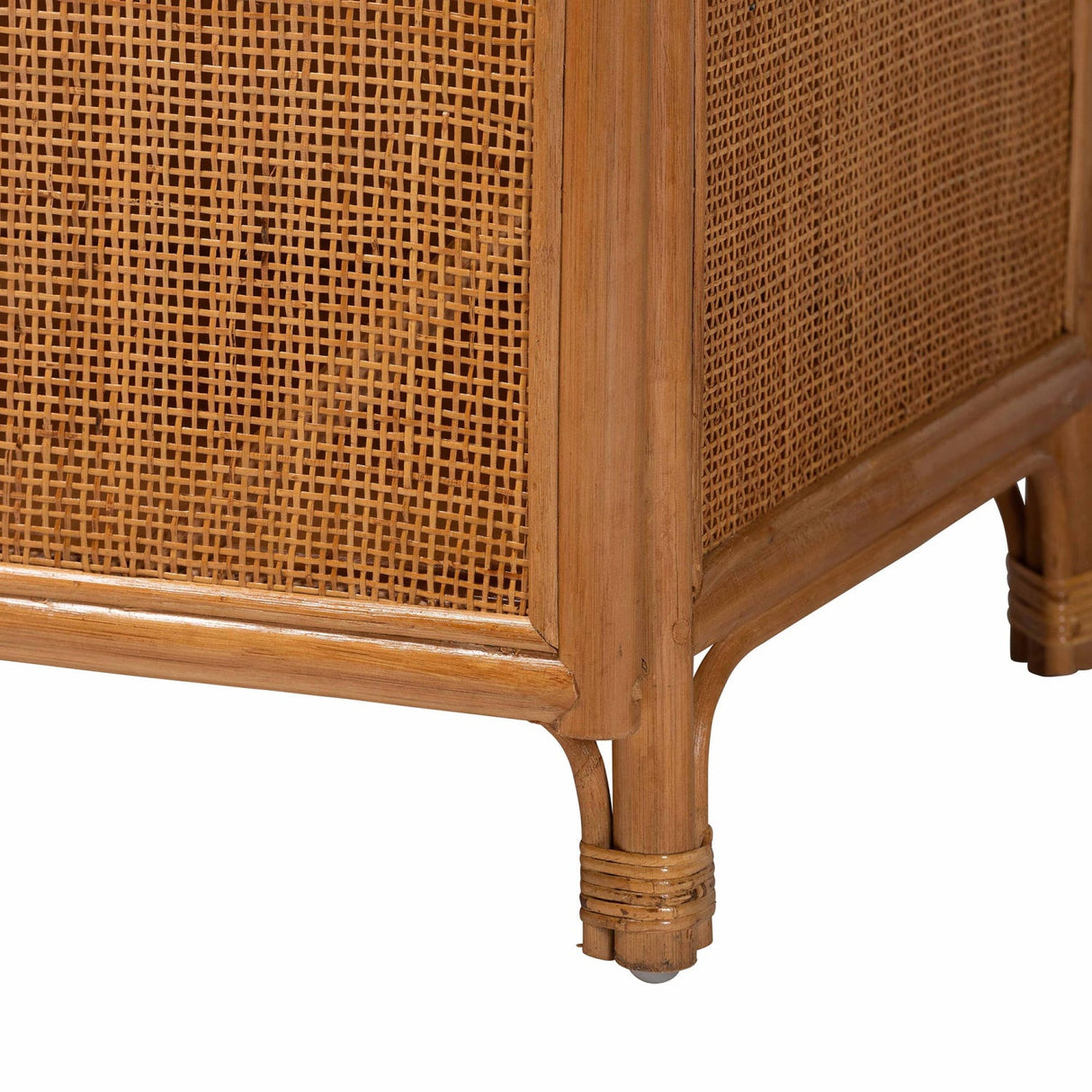 Modern European furniture - Arched Rattan Accent Cabinet - www.oroa.com