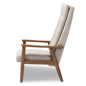 Modern European furniture - Beige Tufted High Back Accent Chair - www.oroa.com