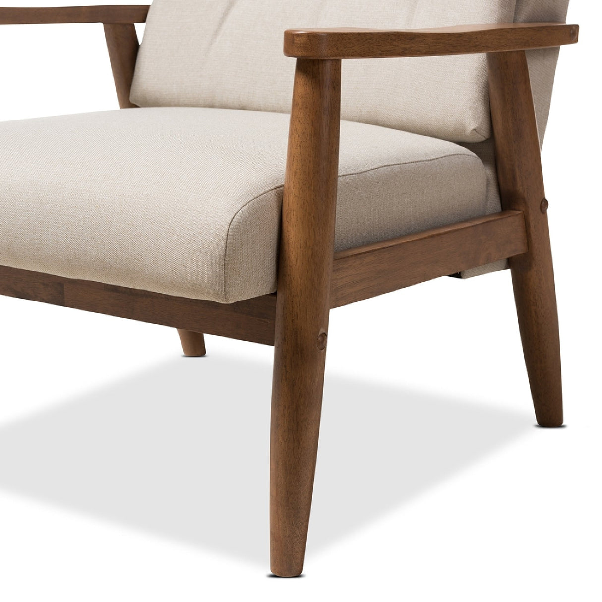 Modern European furniture - Beige Tufted High Back Accent Chair - www.oroa.com