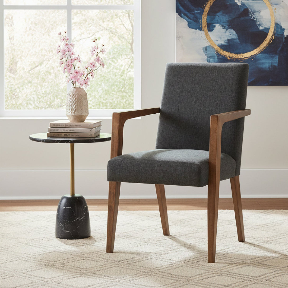 Solid Wood Framed Accent Chairs 2 | Bali Loom Andrea | Oroa.com