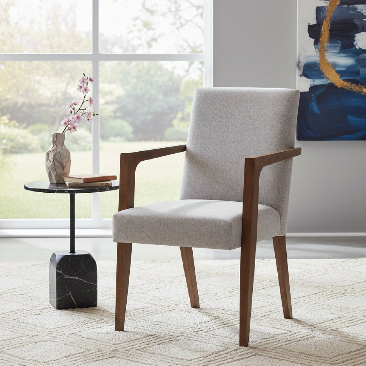 Solid Wood Framed Accent Chairs 2 | Bali Loom Andrea | Oroa.com