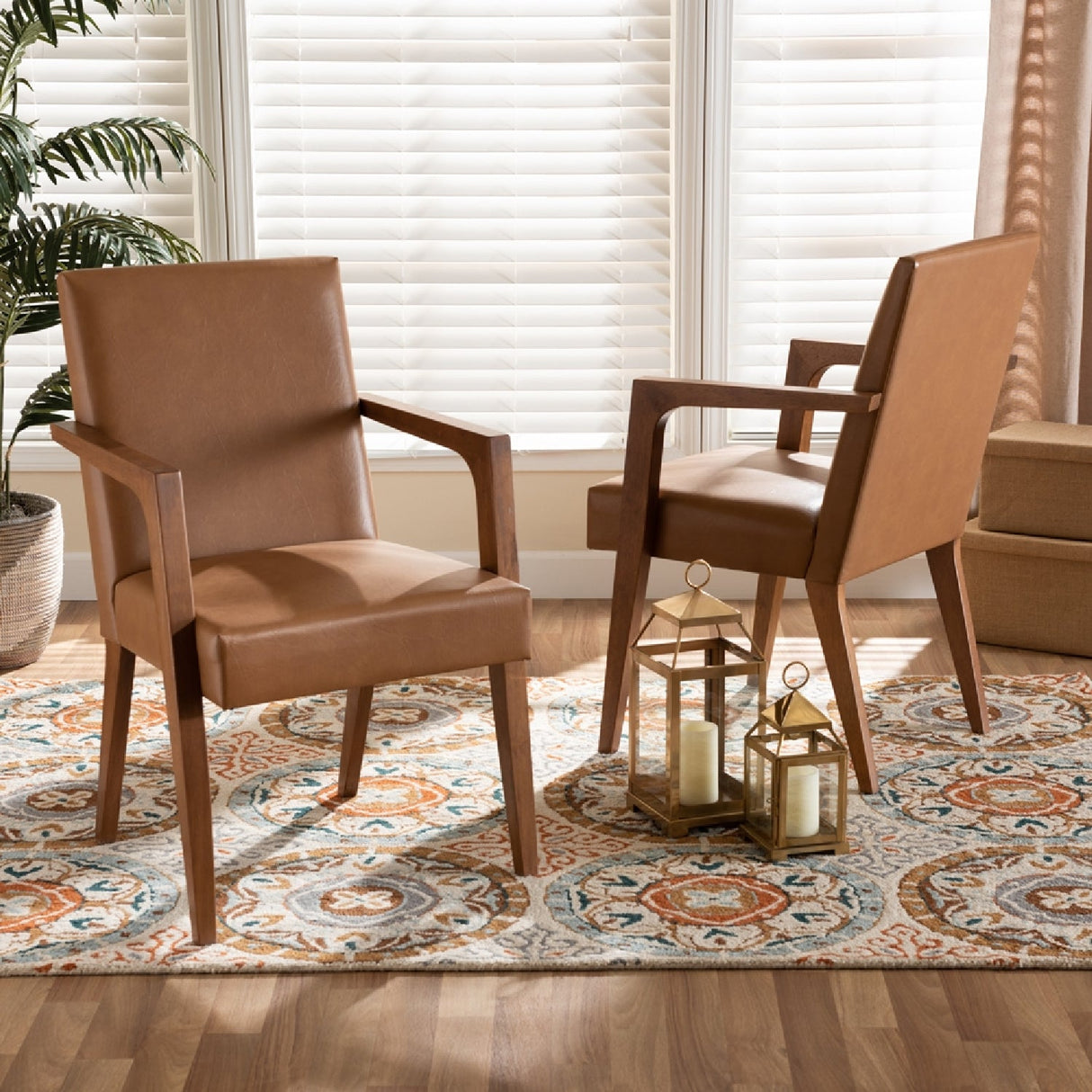 Solid Wood Framed Accent Chairs 2 | Bali Loom Andrea | Oroa.com