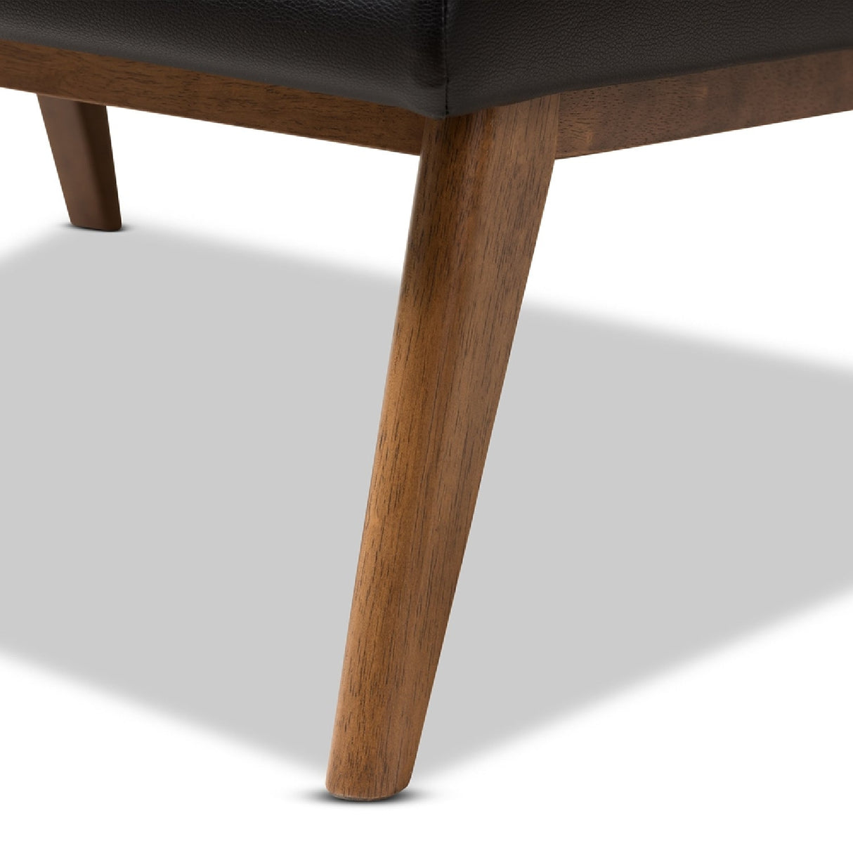 Modern European furniture - Black Leather Inspired Lounge Chair - www.oroa.com